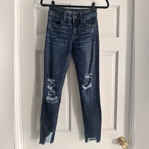 AEO high rise jegging crop